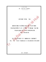 Hoàn thiện công tác quản lý thuế tài nguyên tại Cục Thuế tỉnh Quảng Trị.