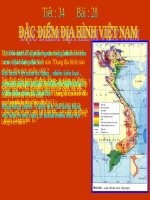 Bài 28. Đặc điểm địa hình Việt Nam