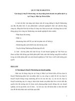 Vận dụng lý thuyết marketing vào hoạt động kinh doanh sản phẩm dịch vụ tại công ty điện lực hoàn kiếm 