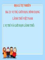 Bài 23. Vị trí, giới hạn, hình dạng lãnh thổ Việt Nam