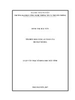 Tìm hiểu khả năng an toàn của hệ mật mã RSA (LV thạc sĩ)