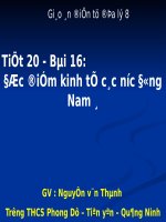 Bài 16. Đặc điểm kinh tế các nước Đông Nam Á