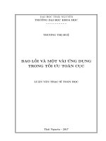 Bao lồi và một vài ứng dụng trong tối ưu toàn cục (LV thạc sĩ)