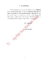 NÂNG CAO CHẤT LƯỢNG tín DỤNG CHO VAY hộ sản XUẤT tại NGÂN HÀNG NÔNG NGHIỆP và PHÁT TRIỂN NÔNG THÔN VIỆT NAM   CHI NHÁNH THÀNH PHỐ THANH hóa 