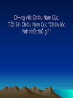 Bài 47. Châu Nam Cực - Châu lục lạnh nhất thế giới