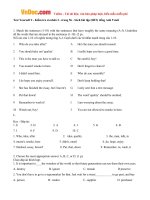 giai bai tap sbt test yourself 2 tieng anh lop 9 chuong trinh moi