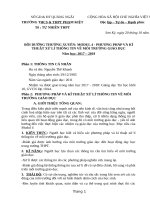 MODULE THPT 04 PHƯƠNG PHÁP VÀ KĨ THUẬT XỬ LÍ THÔNG TIN VỀ MÔI TRƯỜNG GIÁO DỤC