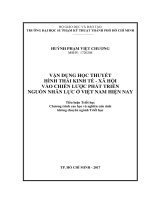 Vận dụng học thuyết hình thái kinh tế xã hội vào phát triển nguồn nhân lực Việt Nam