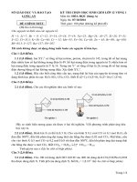 De thi HSG mon Hoa Hoc tinh Long An lop 12 Bang A nam hoc 2016 - 2017