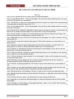 ĐỀ CƯƠNG ôn tập môn QUẢN TRỊ tài CHÍNH 