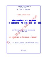 NÂNG CAO NĂNG lực CẠNH TRANH của CÔNG TY cổ PHẦN THỰC PHẨM sữa TH 