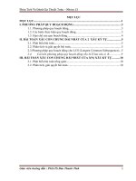 Tiểu luận môn phân tích và đánh giá thuật toán phương pháp quy hoạch động bài toán xâu con chung dài nhất của k xâu ký tự 