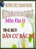 Bài 37. Dân cư Bắc Mĩ