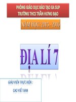 Bài 25. Thế giới rộng lớn và đa dạng