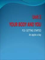 Unit 02. Your Body and You. Lesson 1. Getting started