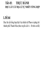 Bài 40. Thực hành: Đọc lát cắt địa lí tự nhiên tổng hợp