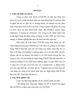 Nghiên cứu các điều kiện để vận dụng các công cụ tài chính phái sinh tại ngân hàng TMCP dầu khí toàn cầu (tt) 