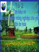 Bài 14. Hoạt động nông nghiệp ở đới ôn hòa