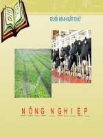 Bài 14. Hoạt động nông nghiệp ở đới ôn hòa