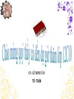 Ôn tập Chương I. Ứng dụng đạo hàm để khảo sát và vẽ đồ thị hàm số