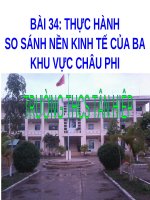 Bài 34. Thực hành: So sánh nền kinh tế của ba khu vực châu Phi