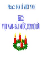 Bài 22. Việt Nam - Đất nước, con người.