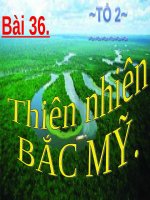 Bài 36. Thiên nhiên Bắc Mĩ
