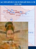 Bài 21. Những biến đổi của nhà nước phong kiến trong các thế kỷ XVI-XVIII