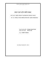 Phân tích và đánh giá thuật toán thuật toán đối sánh mẫu aho corasick 