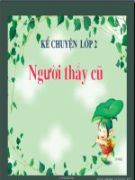 Tuần 7. Người thầy cũ