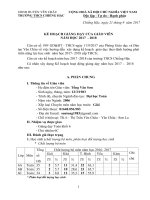 Kế hoạch giảng dạy cá nhân mẫu mới nhất