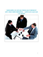 nhận diện rủi ro trong quá trình thực hiện hợp đồng