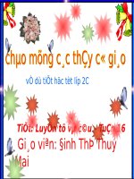 Tuần 16. Từ chỉ tính chất. Câu kiểu Ai thế nào? MRVT: Từ ngữ về vật nuôi