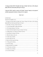 Sử dụng mô hình SWOT để phân tích công ty honda việt nam và đề xuất giải pháp chiến lược kinh doanh phù hợp cho công ty  viet eng