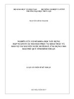 Nghiên cứu cơ sở khoa học xây dựng đập ngầm ở các hải đảo phục vụ khai thác và bảo vệ tài nguyên nước dưới đất, ứng dụng cho đảo Phú Quý tỉnh Bình Thuận