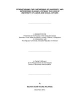 Strengthening the partnership of university and enterprises in Ha Noi, Viet Nam The case of university of labor and social affairs