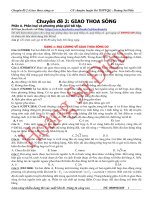 Chuyên đề 2 giao thao sóng 