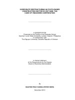 Corporate restructuring in state -owned construction section sector in Viet Nam The case Vinaconex corporation