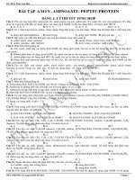 BÀI TẬP AMINAMINOAXITPEPTIT 2017 CÓ ĐÁP ÁN