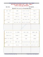 Vòng 3 - Lớp 4 (2017-2018)