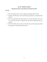 Hãy phân tích quản trị hoạt động tại nhà hàng sushi 100