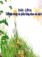Tìm một trong các phần bằng nhau của một số