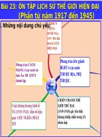 Bài 23. Ôn tập lịch sử thế giới hiện đại (Phần từ năm 1917 đến năm 1945)