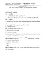 Đề thi HKI môn Toán 6 năm 1998-1999 PGD Tam Kỳ Quảng Nam