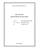 Tiểu luận môn Hệ hỗ trợ ra quyết định Hệ hỗ trợ mua gạch lát trên mạng