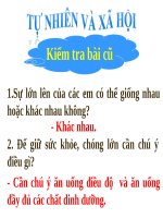 Bài 3. Nhận biết các vật xung quanh