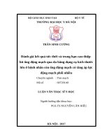 Đánh giá kết quả tức thời và trung hạn can thiệp bít ống động mạch qua da bằng dụng cụ kích thước lớn ở bệnh nhân còn ống động mạch có tăng áp lực động mạch phổi nhiều