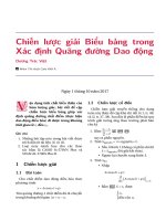 Chiến lược giải biểu bảng trong xác định quãng đường dao động