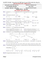 99 câu cơ bản ôn chống liệt môn toán