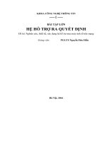 Nghiên cứu, thiết kế, xây dựng hệ hỗ trợ mua máy ảnh số trên mạng